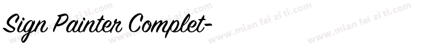 Sign Painter Complet字体转换